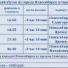 Расписание автобусов Новосибирск - Славгород